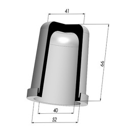 Membrana - Øest 52MM - Øint 40MM - H 66MM