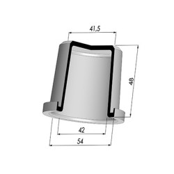 Membrana - Øest 54MM - Øint 42MM - H 48MM
