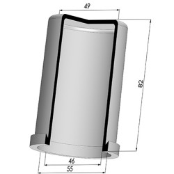 Membrana - Øest 55MM - Øint 46MM - H 82MM