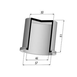Membrana - Øest 57MM - Øint 46MM - H 51MM
