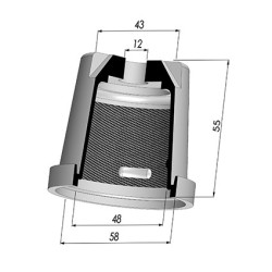Membrana - Øest 58MM - Øint 48MM - H 55MM