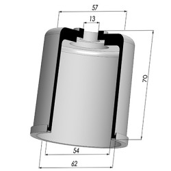 Membrana - Øest 62MM - Øint 54MM - H 70MM