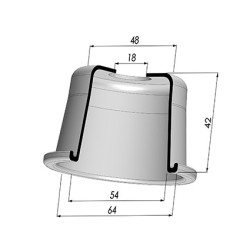 Membrana - Øest 64MM - Øint 54MM - H 42MM