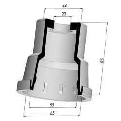 Membrana - Øest 65MM - Øint 55MM - H 64MM
