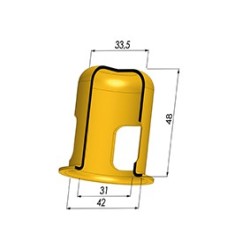 Renfort per MEM 42x34x52 - Øest 42MM