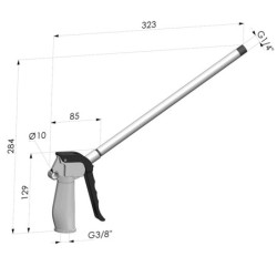 Pistole ad aria fredda Serie SF G con prolunga