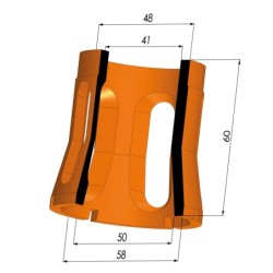 Membrana- Øest 58MM - Øint 50MM - H 60MM