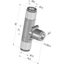 Venturi Monostadio Serie VMT -91 % Vuoto