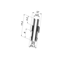 Inserto a resca  Maschio M5