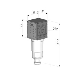 Filtro regolatore lubrificatore femmina G1/4" per CLIM EL