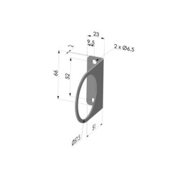 Staffa di fissaggio per amplicatore d'aria Serie AA 015