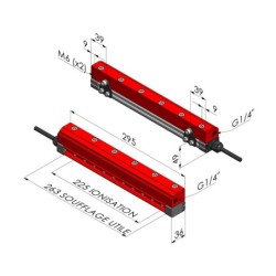 Lama d'aria ionizzante  Serie RA ION 225 - L 295MM