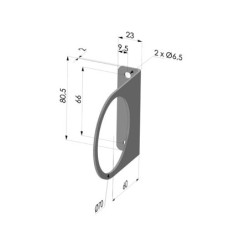 Staffa di fissaggio per amplicatore d'aria Serie AA 025