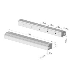 Lama d'aria flusso singolo  Serie RA-2 ACI - L 280MM