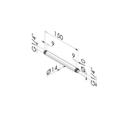 Prolunga di pistole SF -- G -- in alluminio