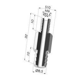 Inserto a resca  Maschio M6