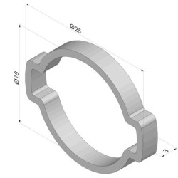 Collari a due Orecchie per Ventosa Ovale Serie 4VS 45 et 4VS 75