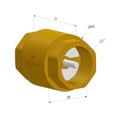 Valvola di Non Ritorno Serie VRV - Øvuoto 1G