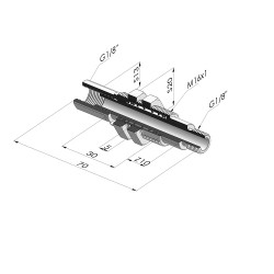 Assieme Molla Serie ER M18 - Z 10MM - Anti rotazione