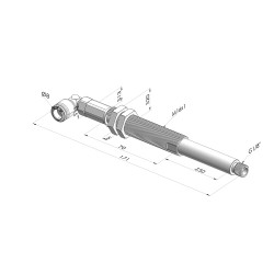 Assieme Molla Serie ER M18 - Z 50MM - Anti rotazione - Attacco vuoto a gomito