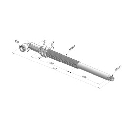 Assieme Molla Serie ER M18 - Z 80MM - Anti rotazione - Attacco vuoto a gomito