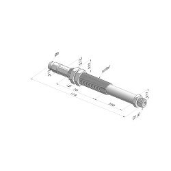 Assieme Molla Serie ER M14 - Z 50MM - Anti rotazione - Attacco vuoto dritto