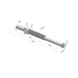 Assieme Molla Serie ER M38 - Z 80MM - Anti rotazione - Attacco vuoto dritto