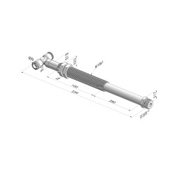 Assieme Molla Serie ER M38 - Z 80MM - Anti rotazione - Attacco vuoto a T