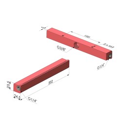 Ugello a getto piatto a 90°  Serie BJP - G3/8"