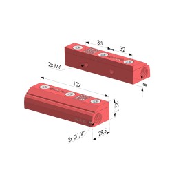 Lama d'aria flusso singolo slim  Serie RA-3 80