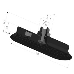 Ventosa Ovale Serie 4OF 94x32mm M14