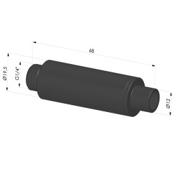 Silenziatore passante Serie SIL - G1/4"