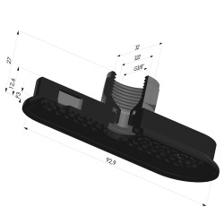 Ventosa Ovale Serie 4RP 93x32MM