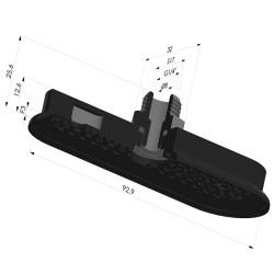 Ventosa Ovale Serie 4RP 93x32MM