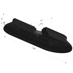 Ventosa Ovale Serie 4RP 124x60MM