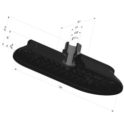Ventosa Ovale Serie 4RP 124x60MM
