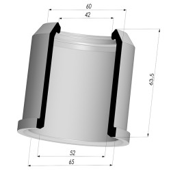 Membrana - Øest 65MM - Øint 52MM - H 63.5MM