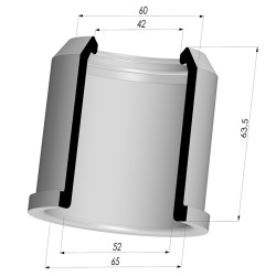 Membrana - Øest 65MM - Øint 52MM - H 63.5MM