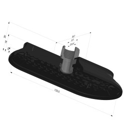 Ventosa Ovale Serie 4RP 124x60MM