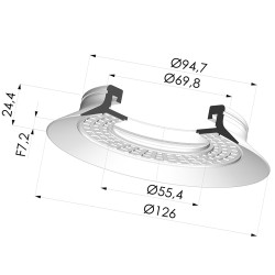 Ventosa Piatta 6S 130NR A