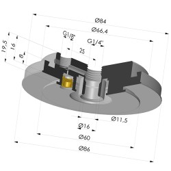 Inserto per ventosa 6S 130