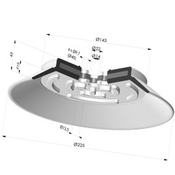 Ventosa Piatta Serie PFG Ø 225 mm