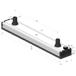 Sistema di presa per il vuoto con canula e mousse - 130x800 - Serie CVM SV Édition