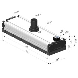 Sistema di presa per il vuoto con canula e mousse - 130x400 - Serie CVM SV Édition