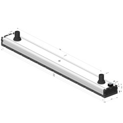 Sistema di presa per il vuoto con canula e mousse - 130x1200 - Serie CVM SV Édition