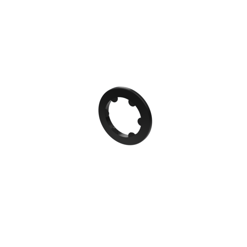 Novacom : Rondelle dentelée en Nylon noir G1/8“