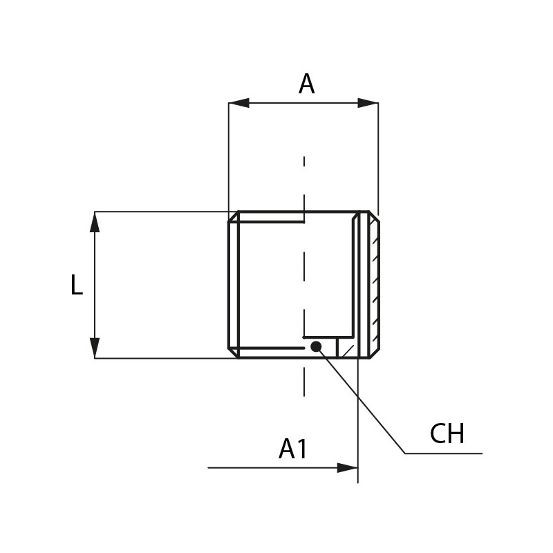 Novacom : Réduction Mâle / Femelle 6 pans creux intérieur
