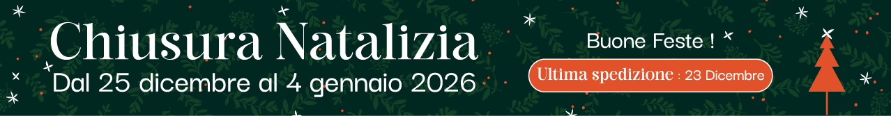 Chiusura annuale, dal 25 Dicembre al 4 Gennaio 2026
