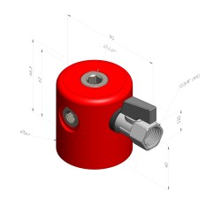 Supporto magnetico 3 uscite G3/8" Femmina
